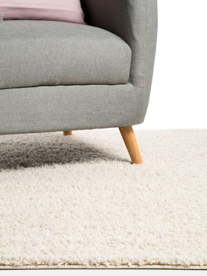 Hochflorteppich Swirls Beige