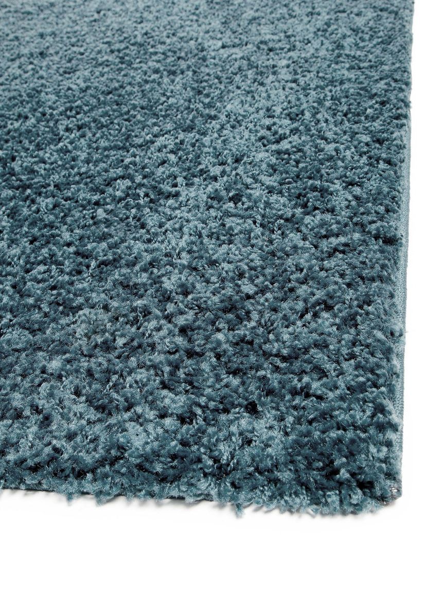 Hochflorteppich Swirls Blau