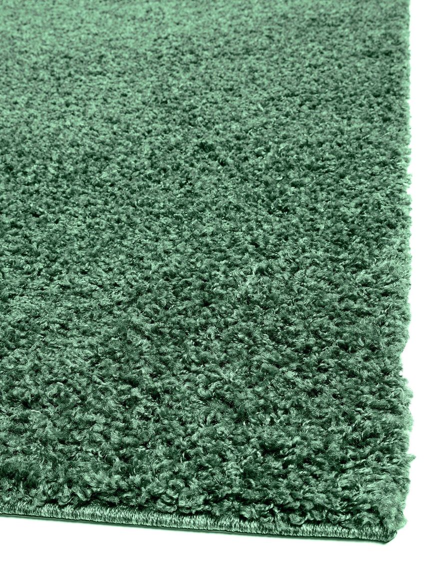 Hochflorteppich Swirls Grün