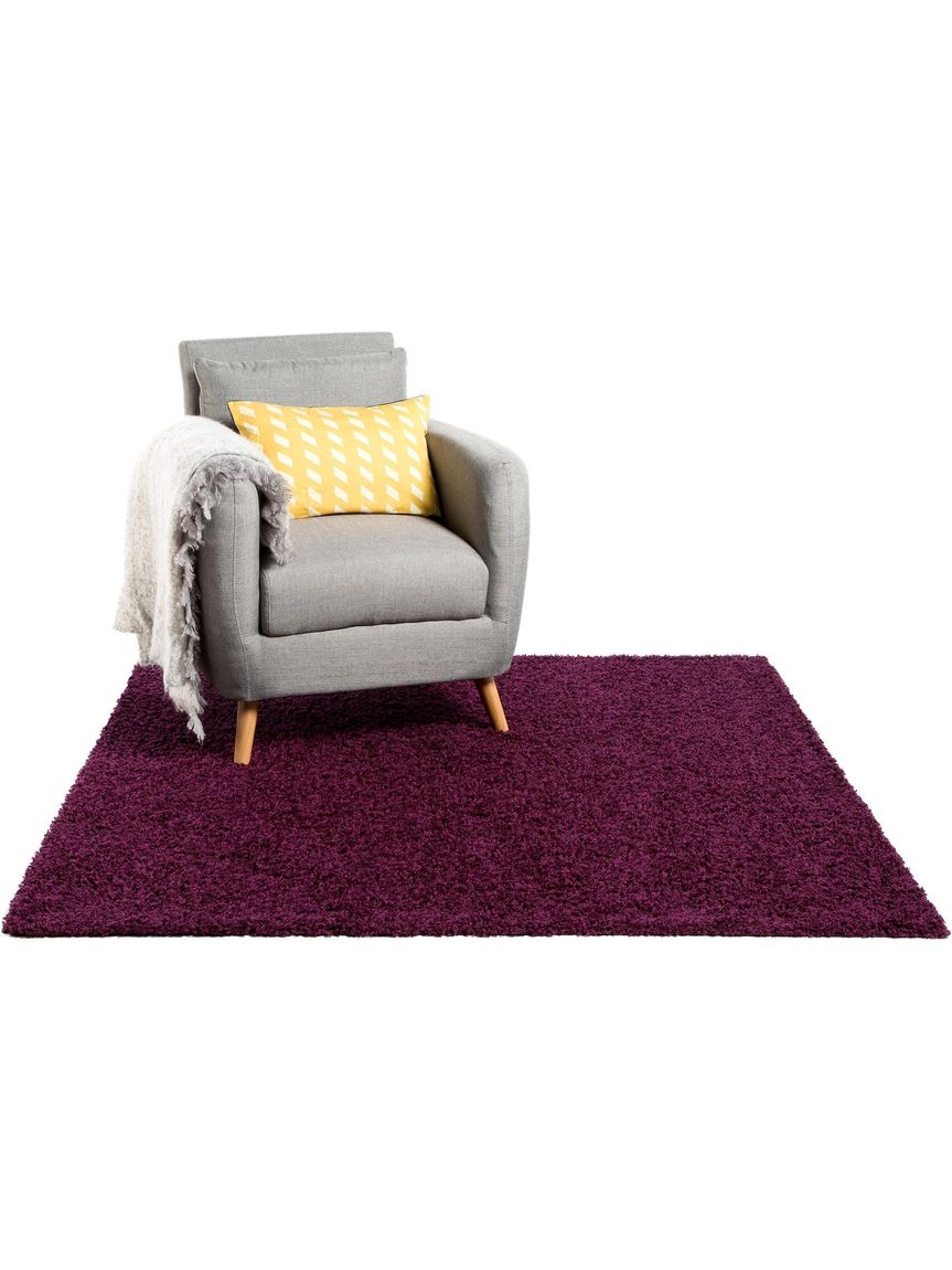 Hochflorteppich Swirls Violett