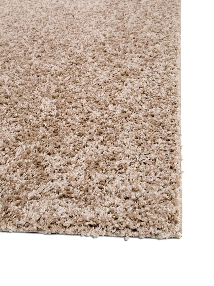 Hochflorteppich Swirls Taupe