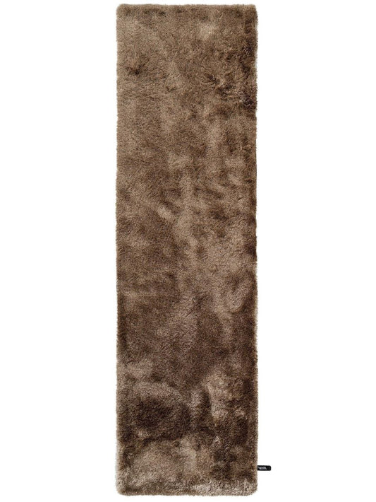 Hochflorteppich Läufer Whisper 80x300 cm Hellbraun