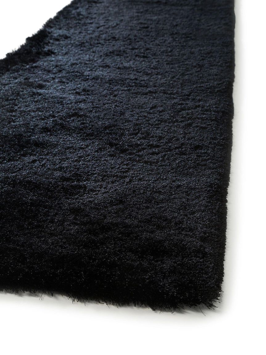 Hochflorteppich Läufer Whisper 80x300 cm Schwarz
