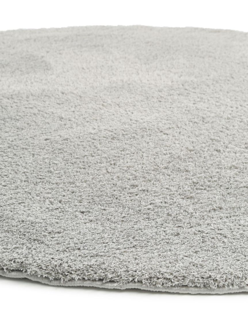 Hochflorteppich Cosy Ø 200 cm rund Grau