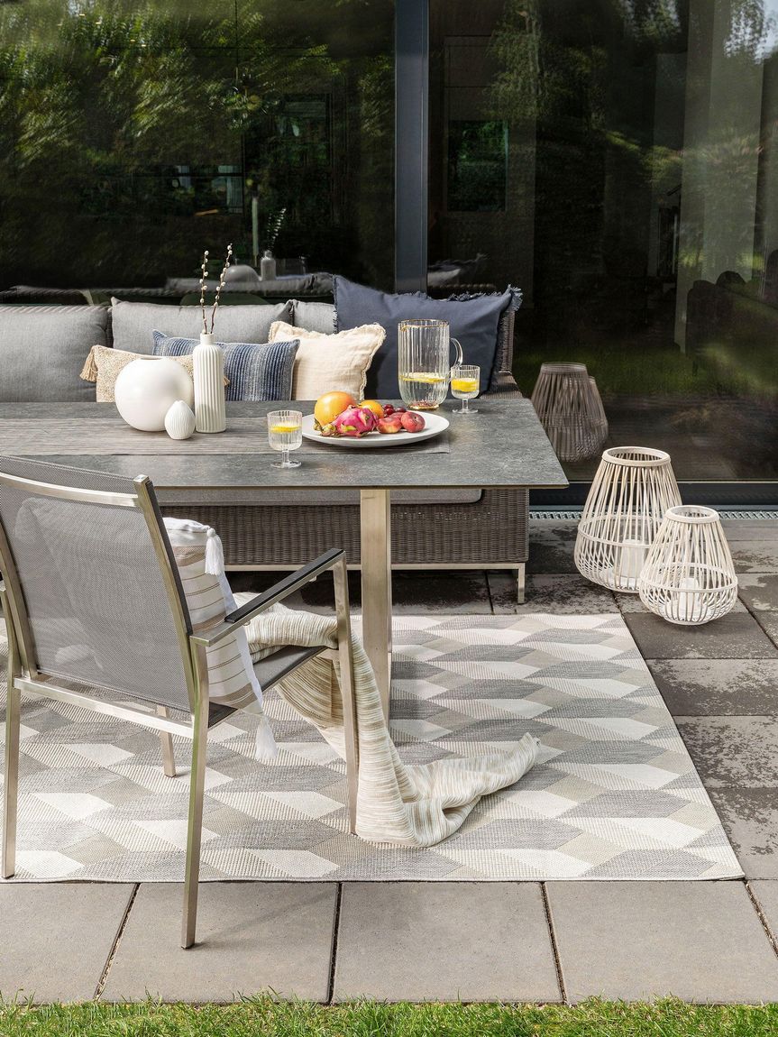 In- & Outdoor Teppich Metro Grau