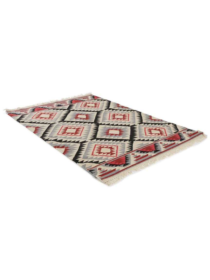 Wollteppich Fresh Kelims 160x230 cm Rot