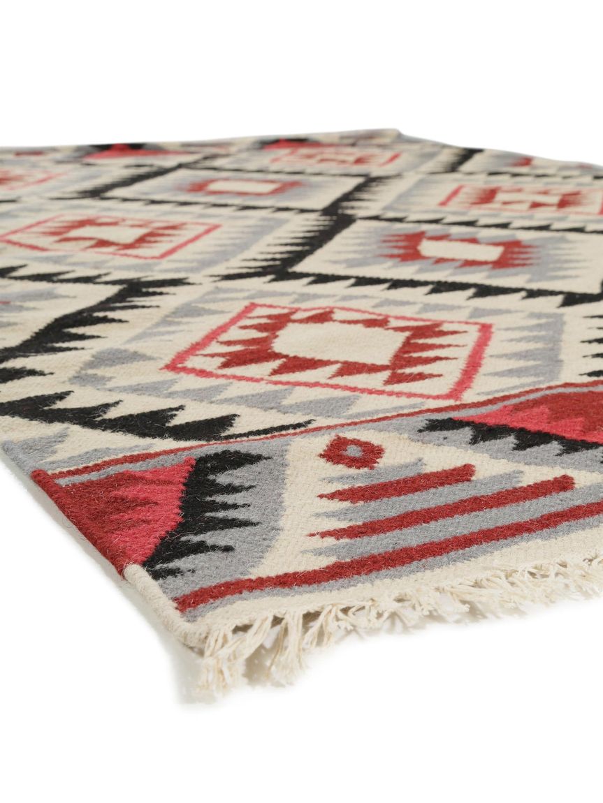 Wollteppich Fresh Kelims 160x230 cm Rot