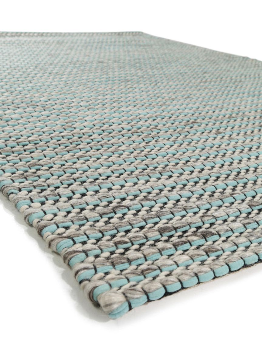 Wollteppich Pune 200x290 cm Türkis