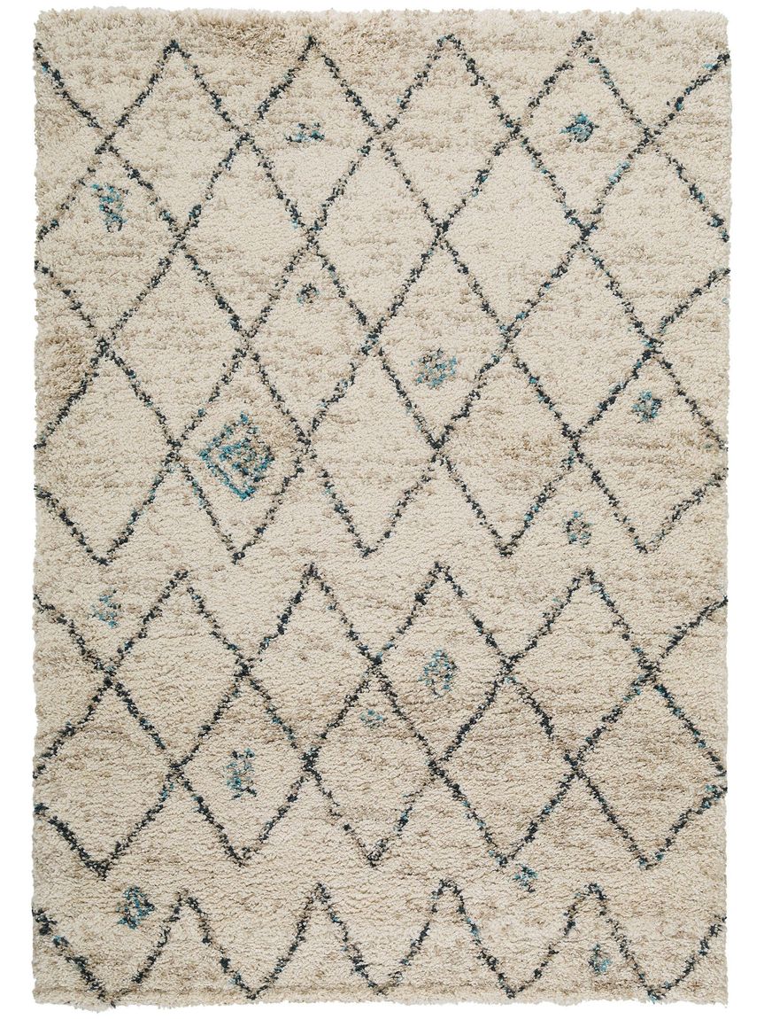 Hochflorteppich Gobi 80x150 cm Beige