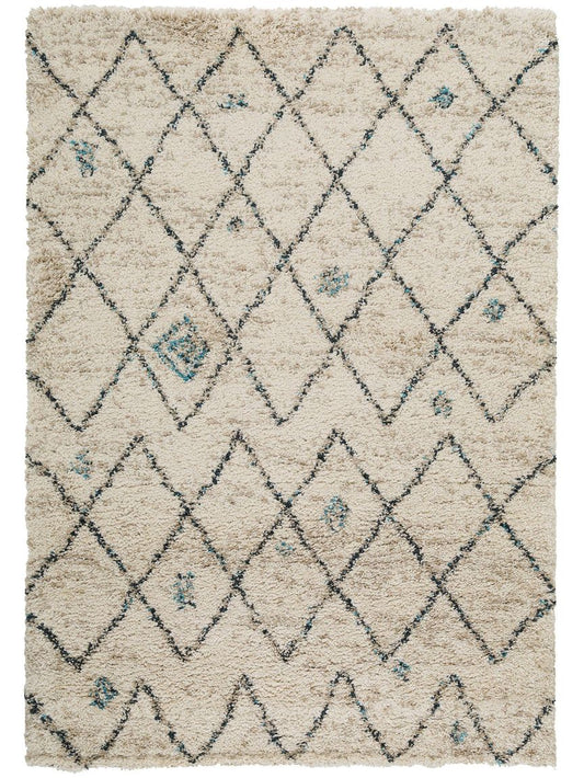 Hochflorteppich Gobi 80x150 cm Beige
