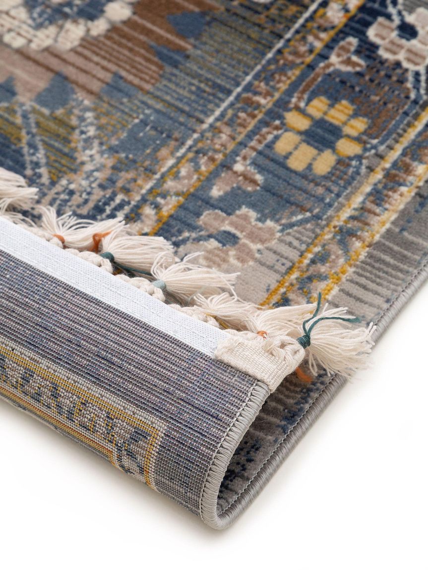 Teppich Simsala Beige / Blau