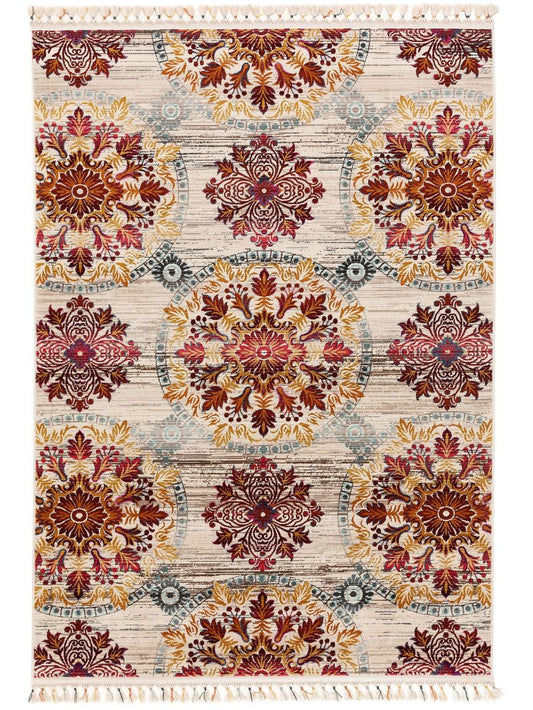 Teppich Simsala Beige / Bunt