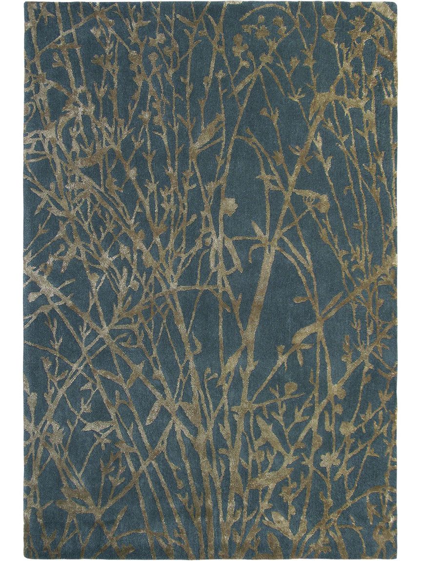 Teppich Meadow 170x240 cm Blau / Braun