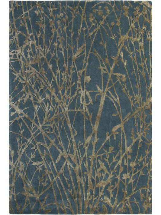 Teppich Meadow 170x240 cm Blau / Braun