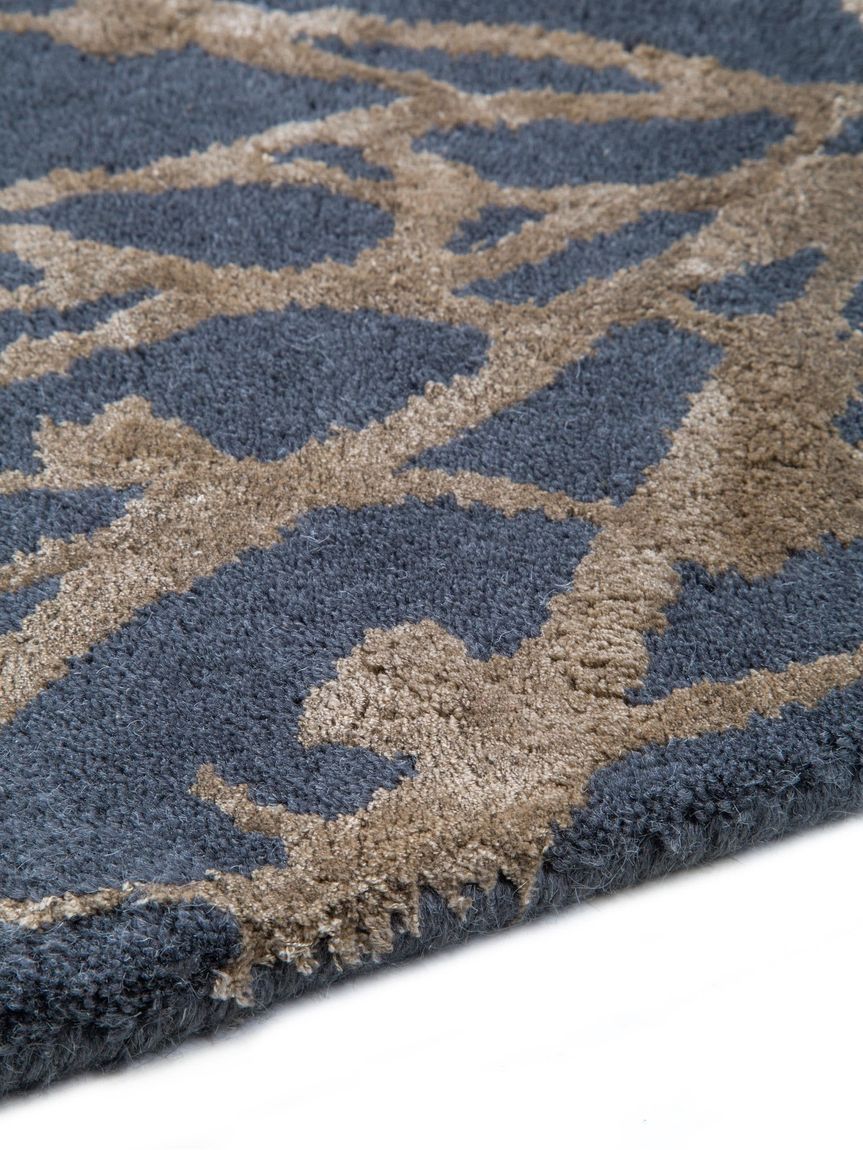 Teppich Meadow 170x240 cm Blau / Braun