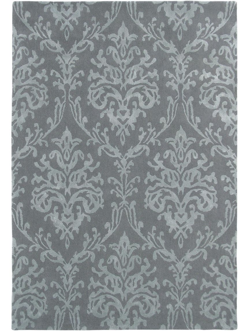 Teppich Riverside Damask 170x240 cm Dunkelgrau