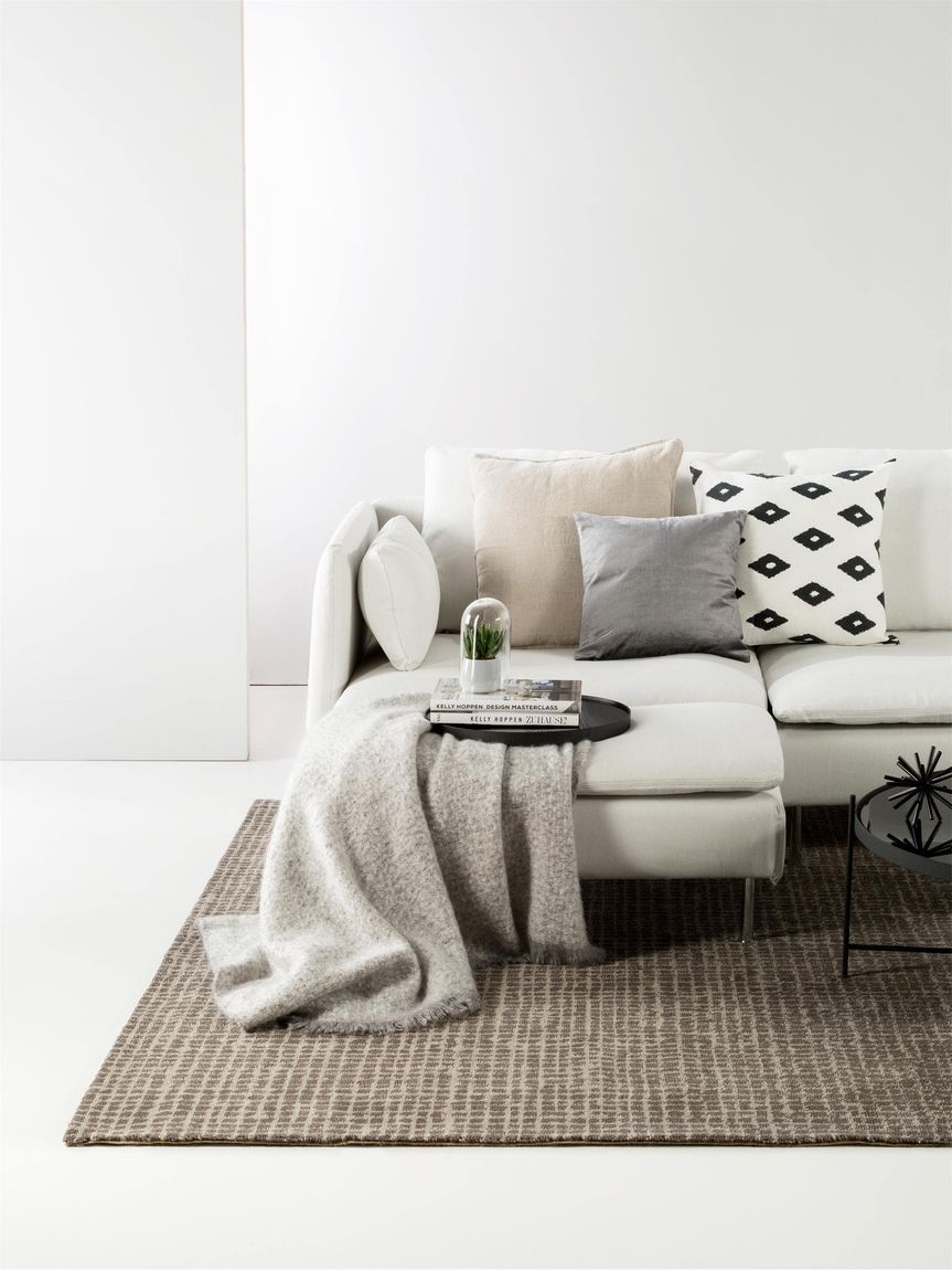 Wollteppich Nesta Taupe