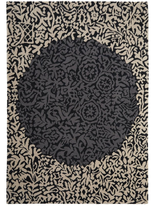 Wollteppich Nesta Anthrazit / Beige