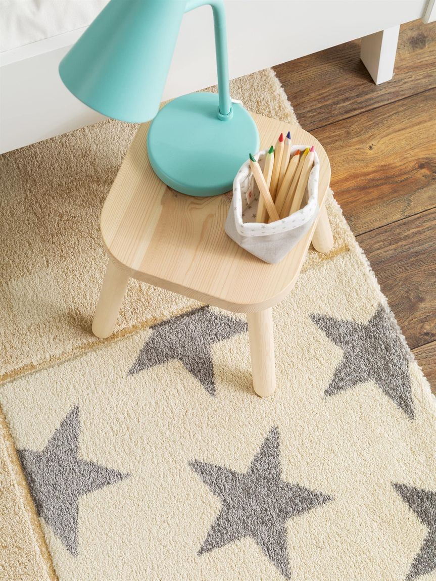 Kinderteppich Justin Beige