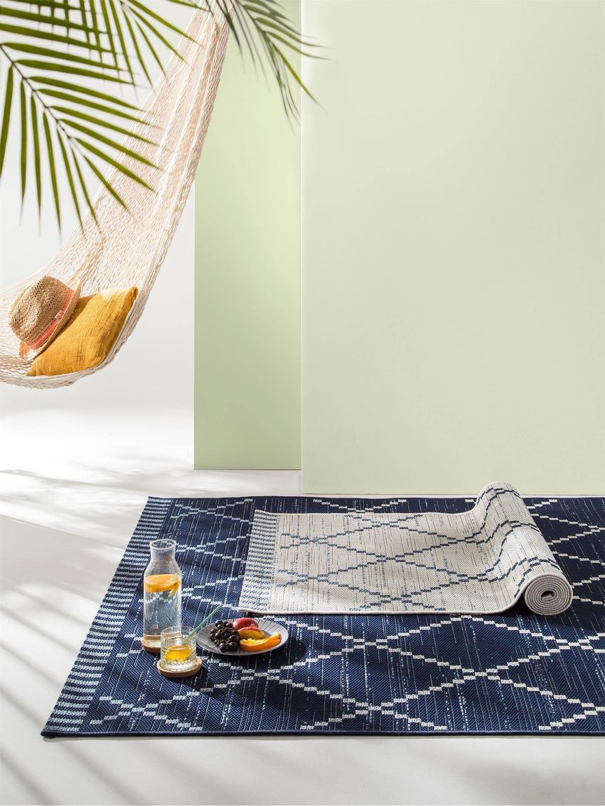 In- & Outdoor Teppich Vora 140x200 cm Blau