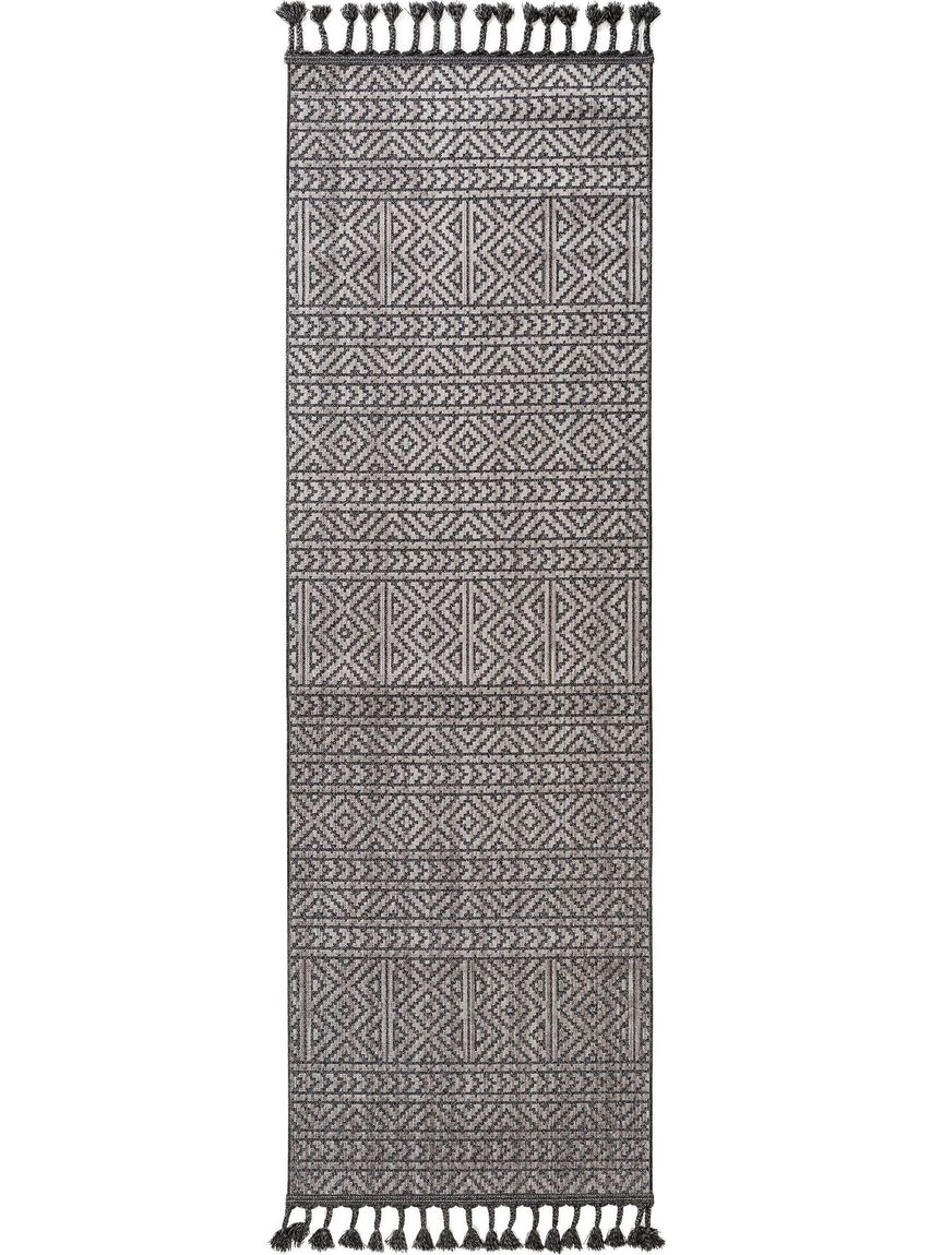 Teppich Läufer Laila 80x240 cm Beige / Schwarz