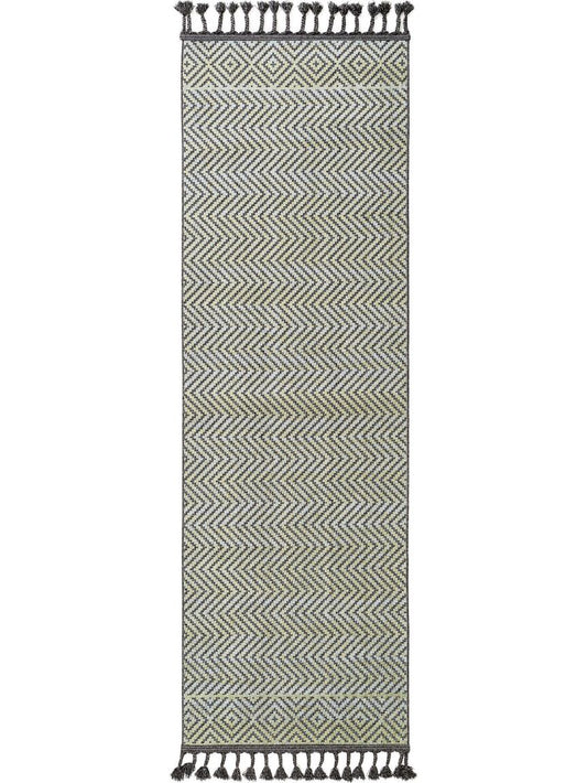 Teppich Läufer Laila 80x240 cm Blau / Schwarz