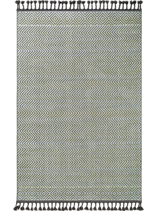 Teppich Laila Blau / Schwarz