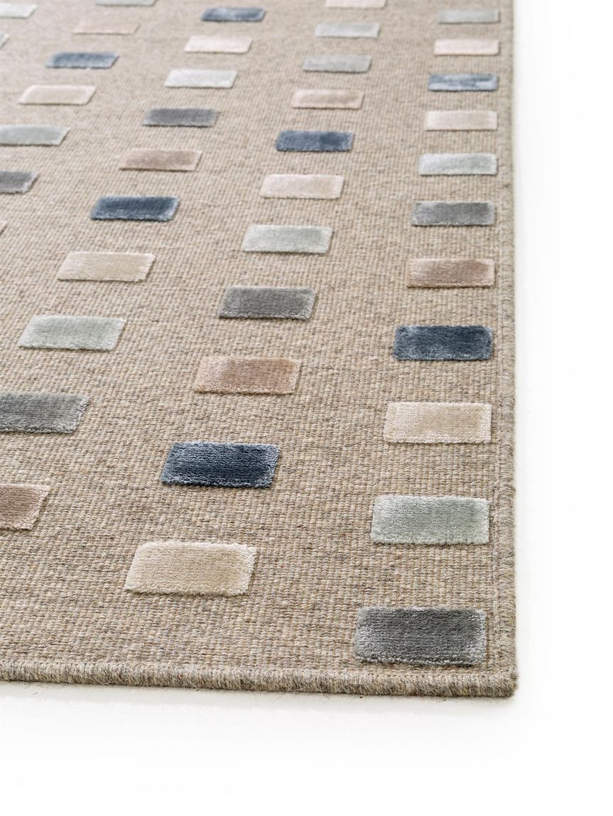 Viskoseteppich Läufer North 67x210 cm Bunt / Beige