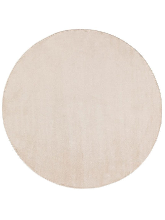 Teppich rund Velvet Beige