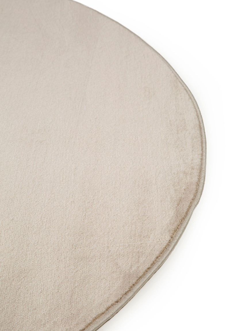 Teppich rund Velvet Beige