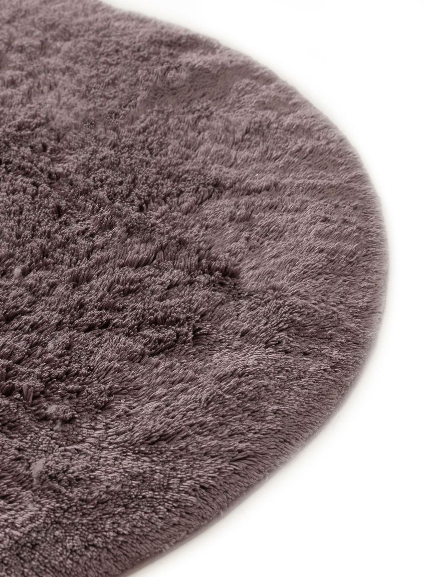 Badematte rund Bamboo Violett
