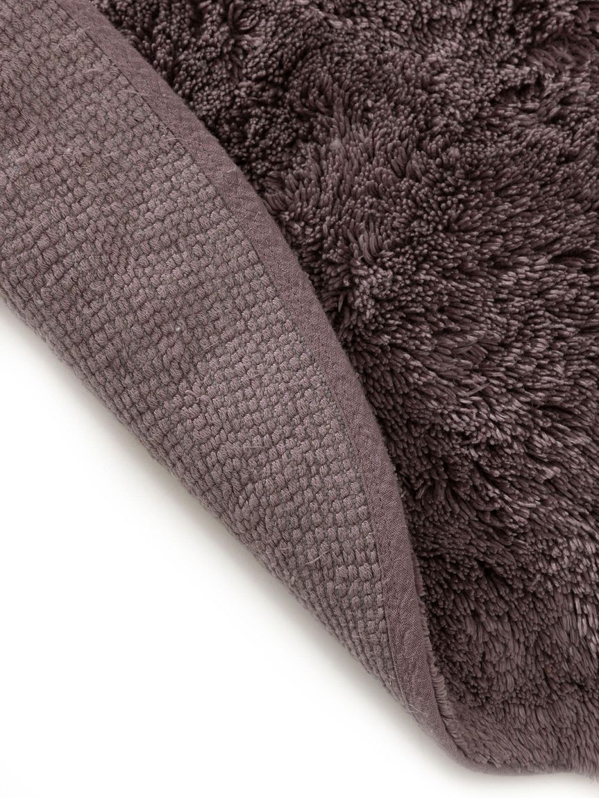 Badematte rund Bamboo Violett