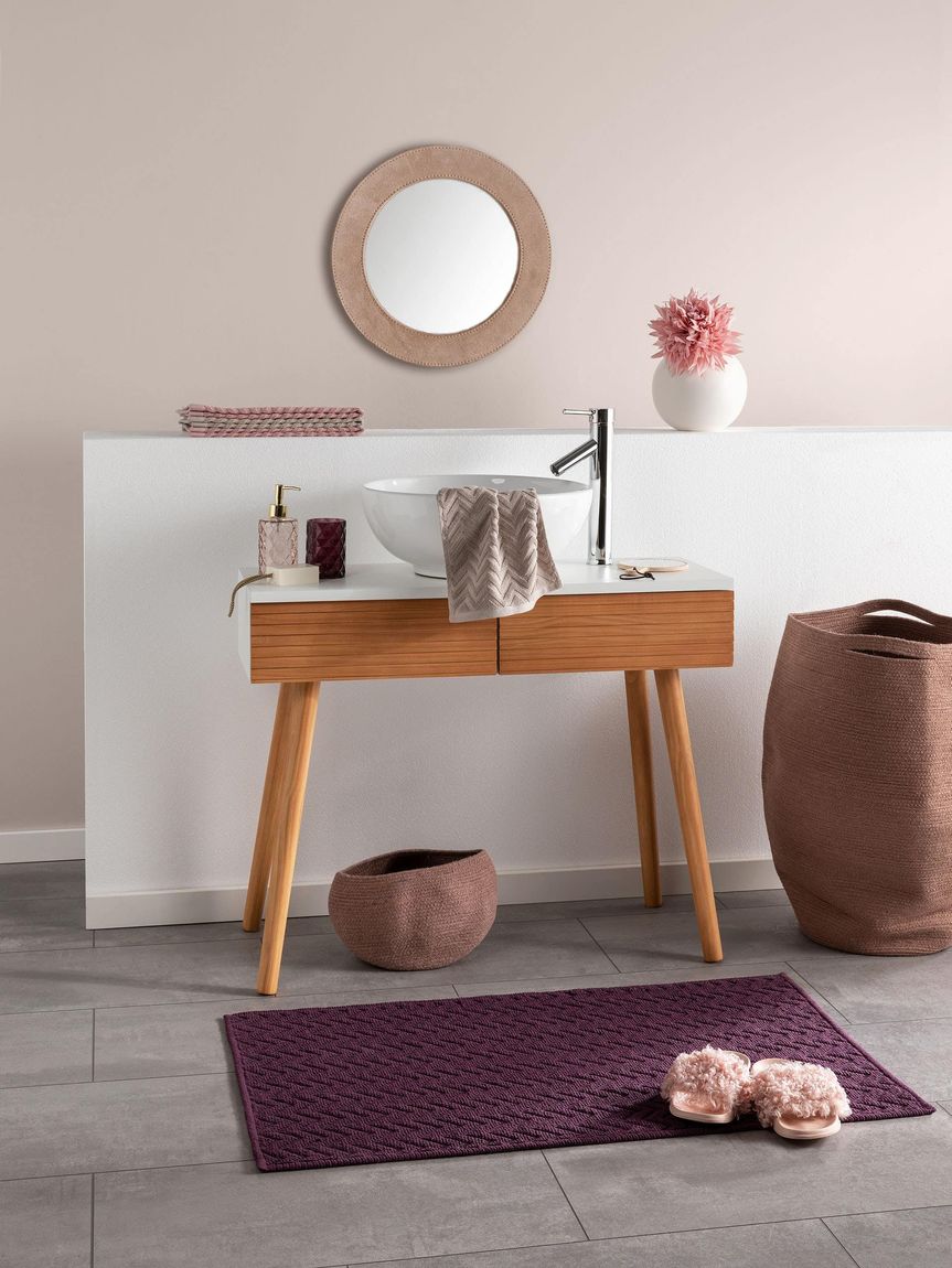 Badematte Kaya 50x80 cm Violett