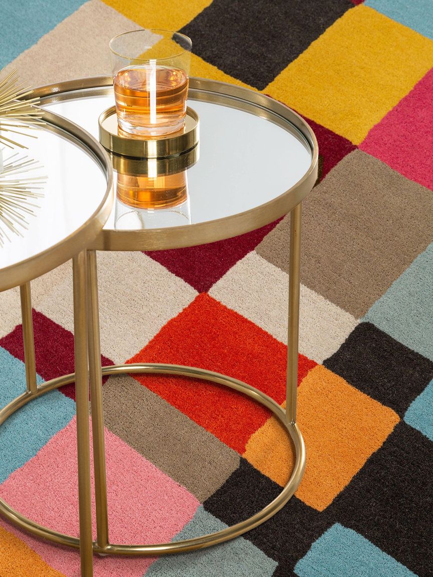 Wollteppich Aurora 160x230 cm Bunt