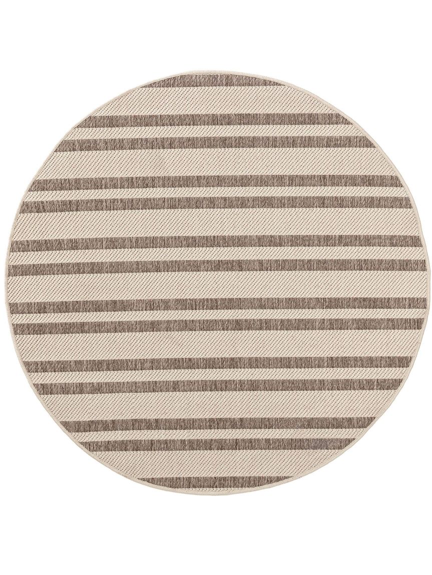 Wendeteppich Terrazzo Ø 120 cm rund Beige / Rot