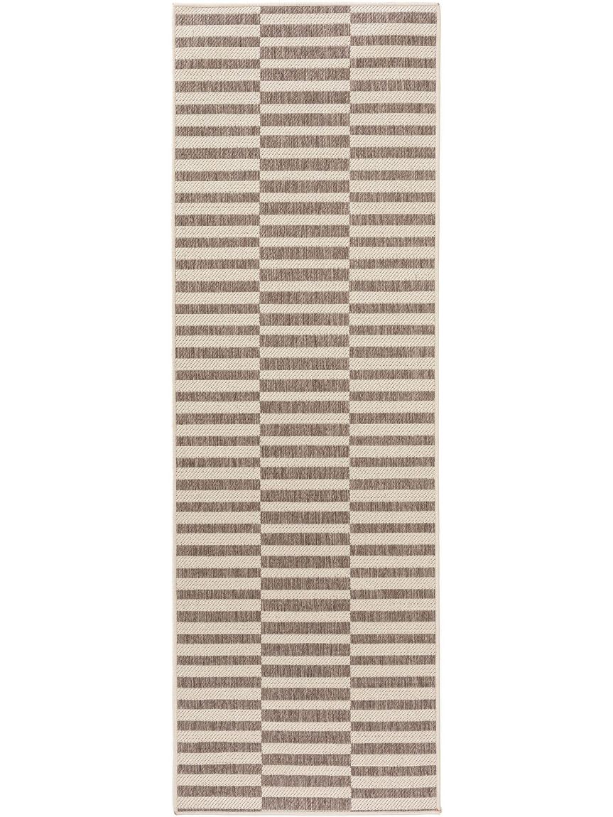 Wendeteppich / Läufer Terrazzo 80x240 cm Beige / Rot