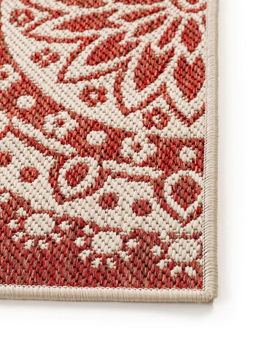 Wendeteppich Terrazzo Beige / Rot