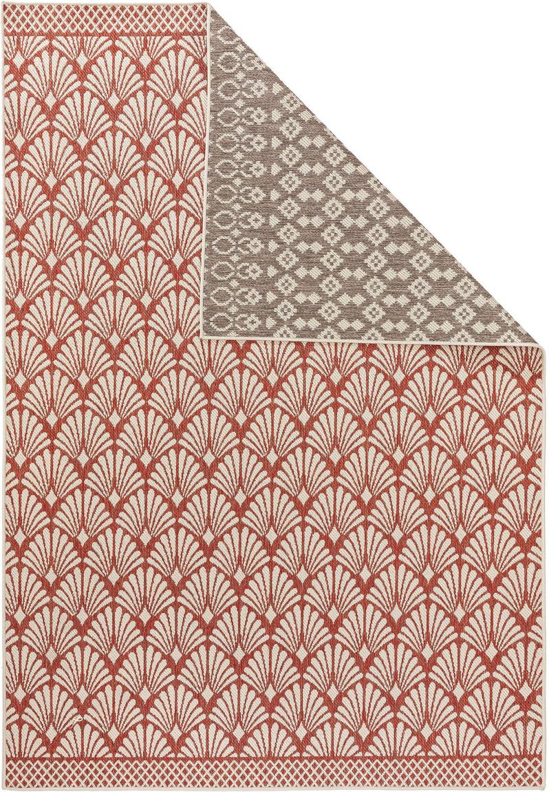 Wendeteppich Terrazzo Beige / Rot