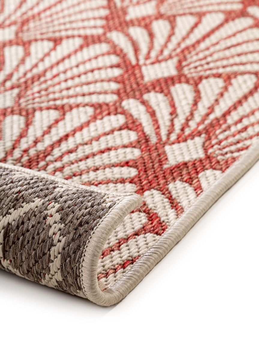 Wendeteppich Terrazzo Beige / Rot