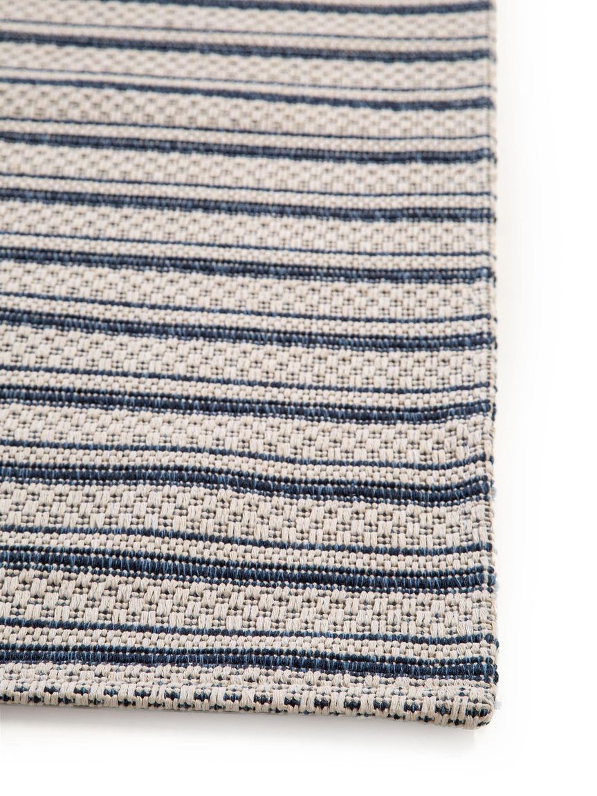 Waschbarer Baumwollteppich Cooper Blau