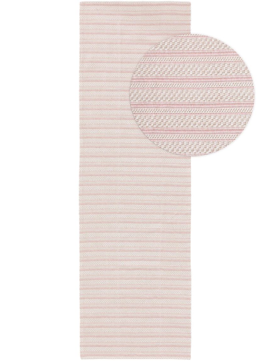 Waschbarer Baumwollteppich Cooper Rosa