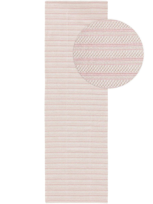 Waschbarer Baumwollteppich Cooper Rosa