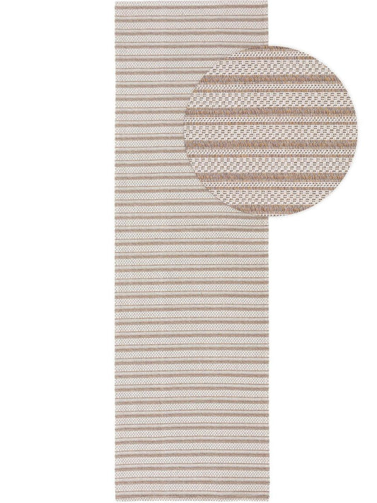 Waschbarer Baumwollteppich Cooper Taupe