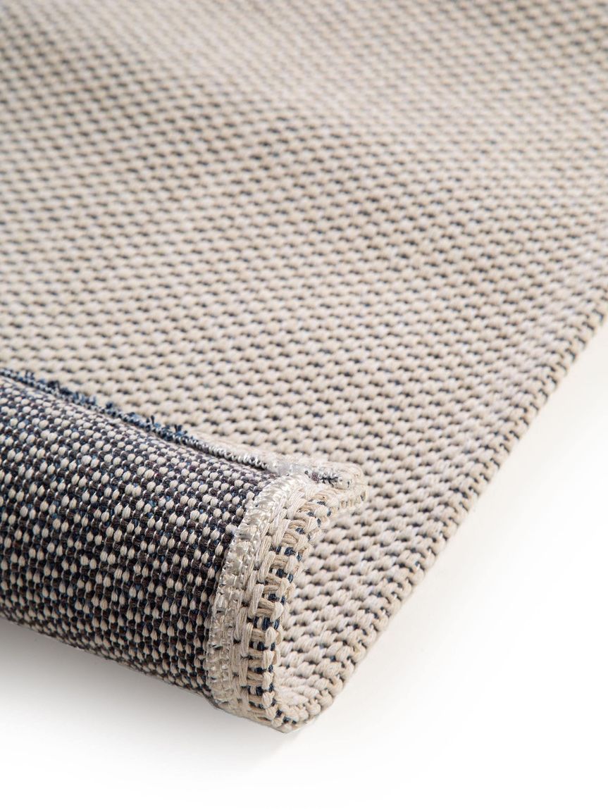 Waschbarer Baumwollteppich Cooper Blau