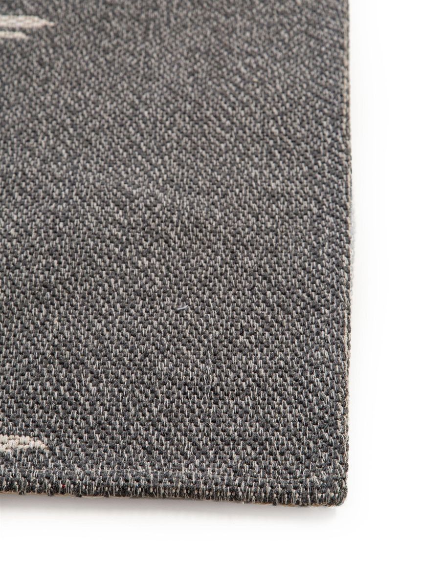 Waschbarer Baumwollteppich Cooper Creame / Anthrazit