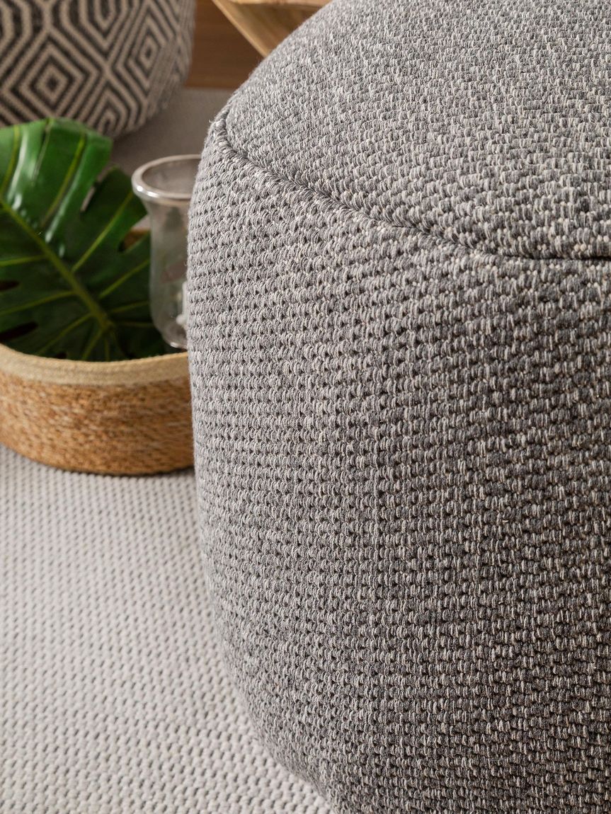 Pouf Bora 55x55x35 cm Anthrazit