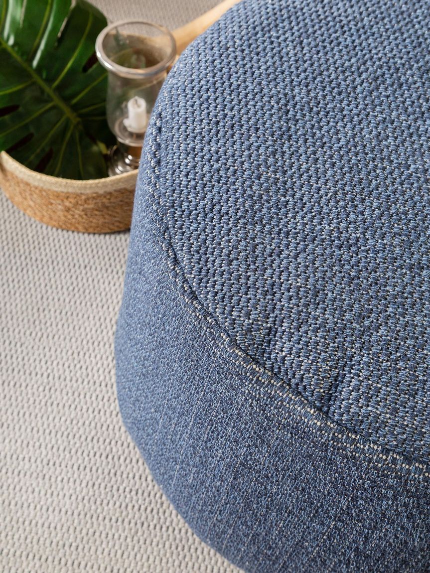 Pouf Bora 55x55x35 cm Blau