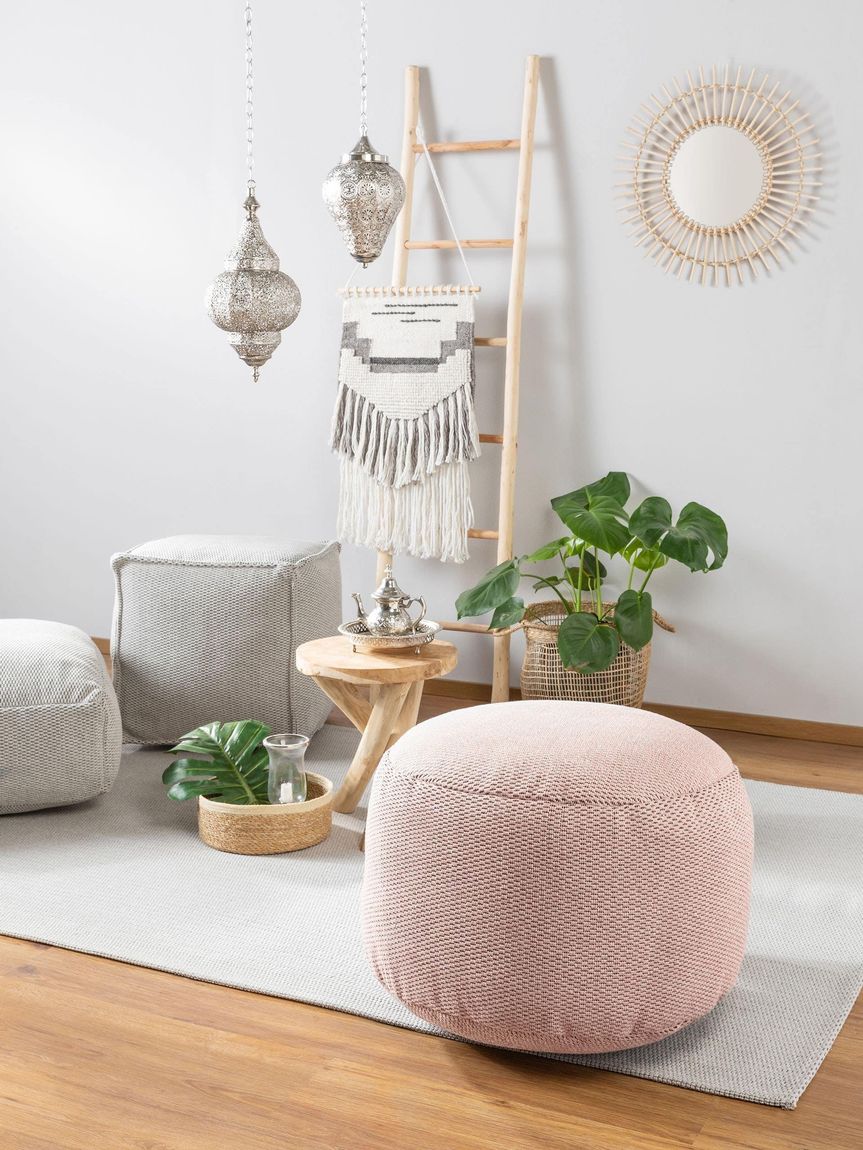 Pouf Bora 55x55x35 cm Rosa