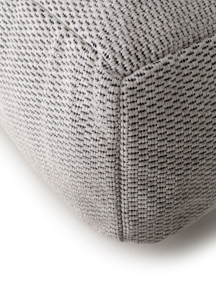 Pouf Bora 68x68x25 cm Hellgrau