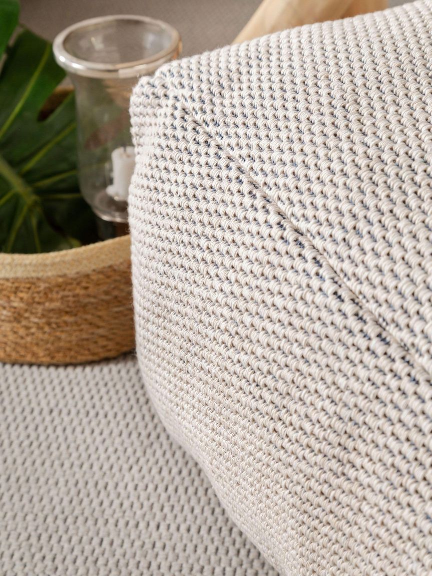 Pouf Bora 68x68x25 cm Creame